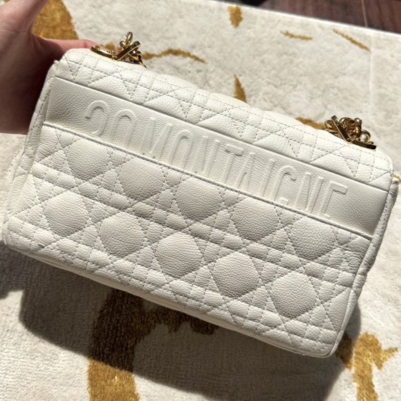 Authentic Medium Dior Ivory Caro Bag - Picture 9 of 16